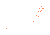 11 reservoirs drawn in 11 cells of 0.05 degrees, the fullest with 1.