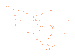 81 roadside stops drawn in 53 cells of 0.05 degrees, the fullest with 4.