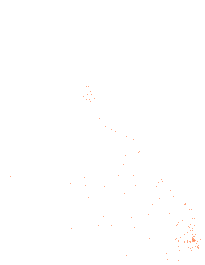 244 stations drawn in 237 cells of 0.05 degrees, the fullest with 2.