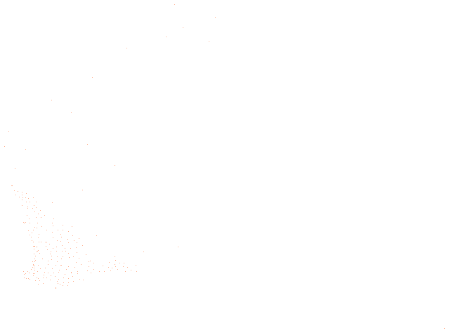 246 stations drawn in 236 cells of 0.05 degrees, the fullest with 3.