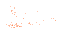 237 licences drawn in 50 cells of 0.05 degrees, the fullest with 59.