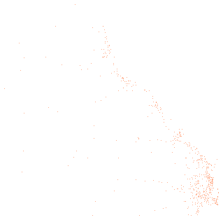 555 stations drawn in 529 cells of 0.05 degrees, the fullest with 3.